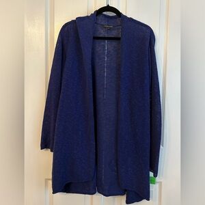 EILEEN FISHER WOMENS CARDIGAN, BLUE, size XL